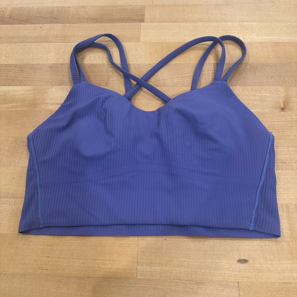 Lululemon like a cloud longline bra-purple